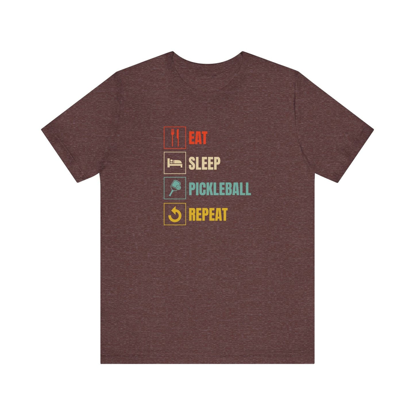 Eat Sleep Pickleball Repeat T-Shirt Funny Pickleball Design - Goateez Style