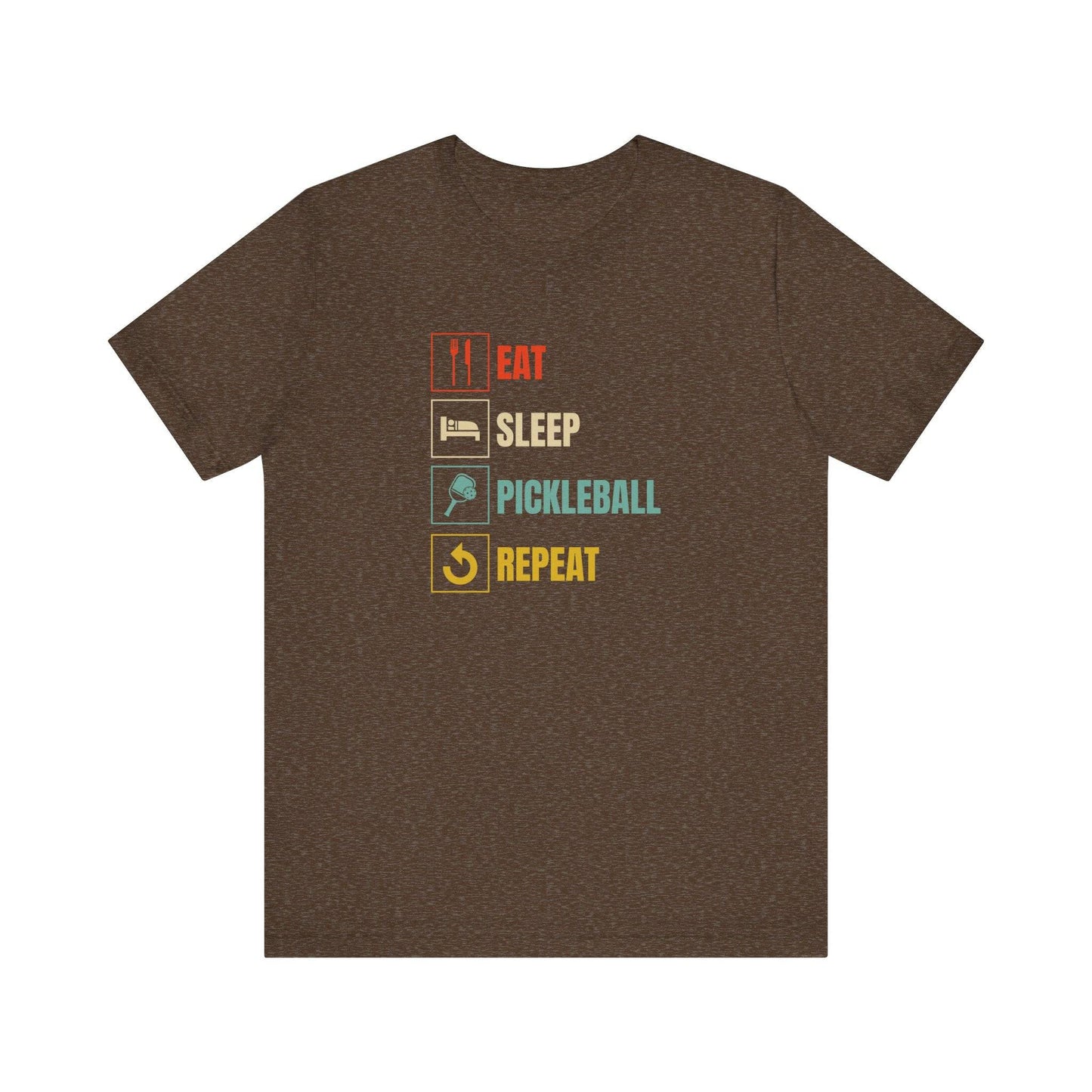 Eat Sleep Pickleball Repeat T-Shirt Funny Pickleball Design - Goateez Style