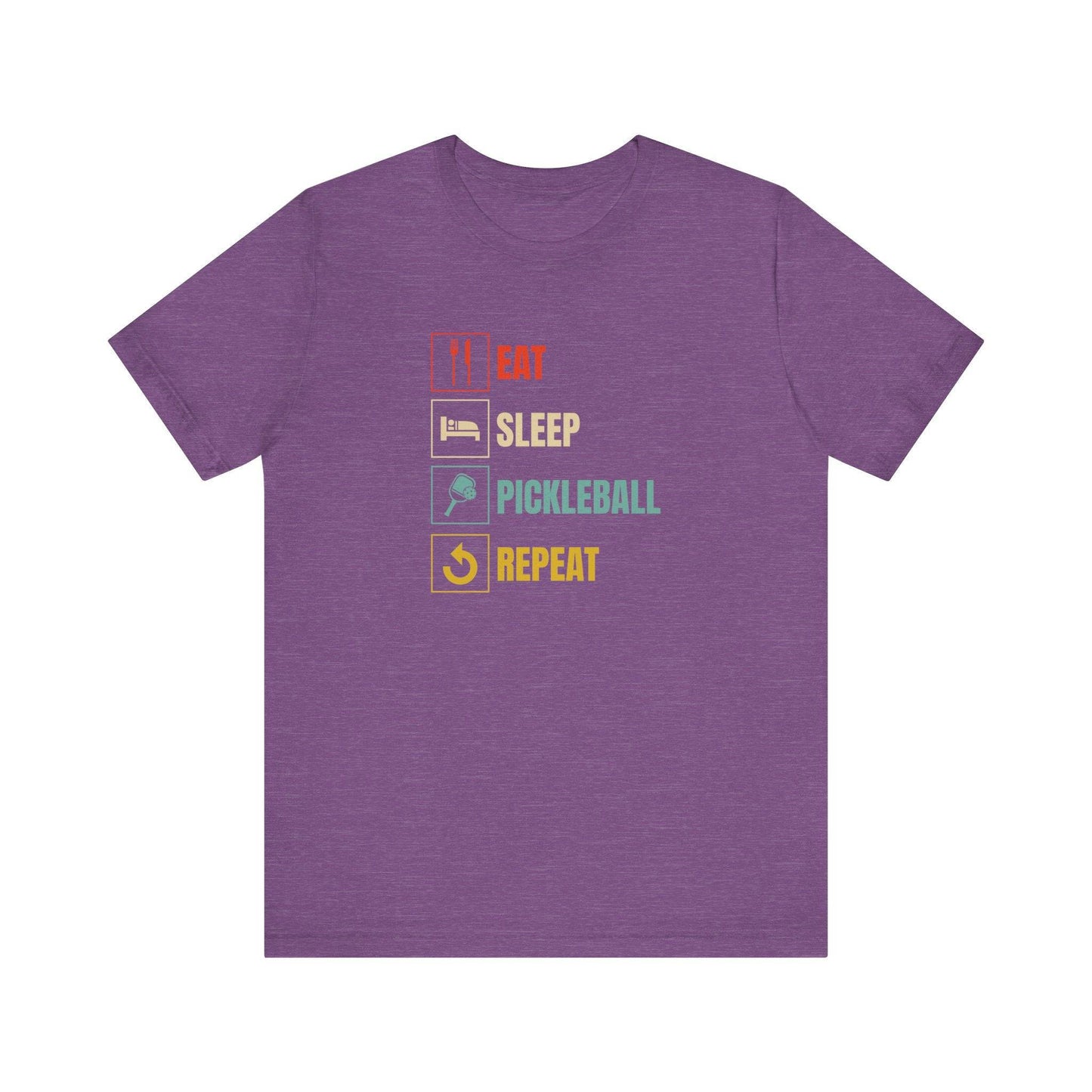 Eat Sleep Pickleball Repeat T-Shirt Funny Pickleball Design - Goateez Style