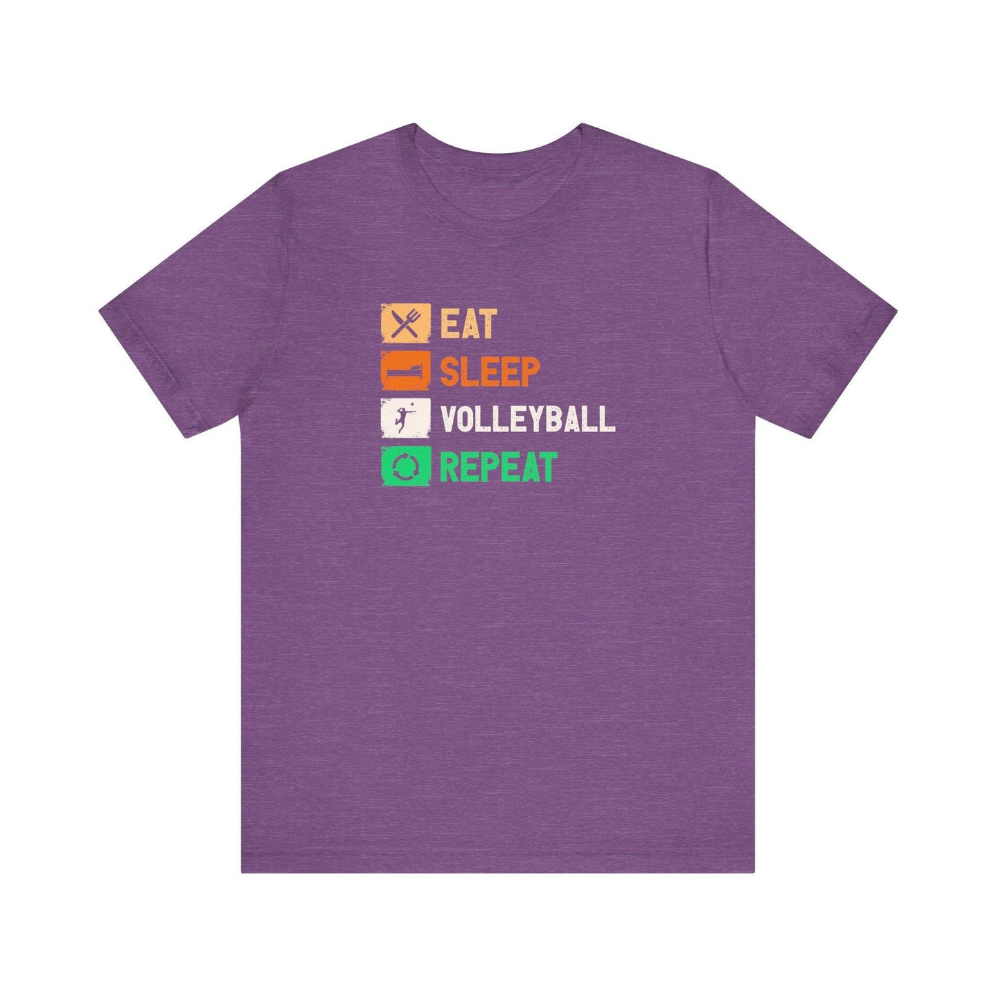 Eat Sleep Volleyball Repeat T-Shirt - Fun Volleyball Player Shirt - Goateez Style