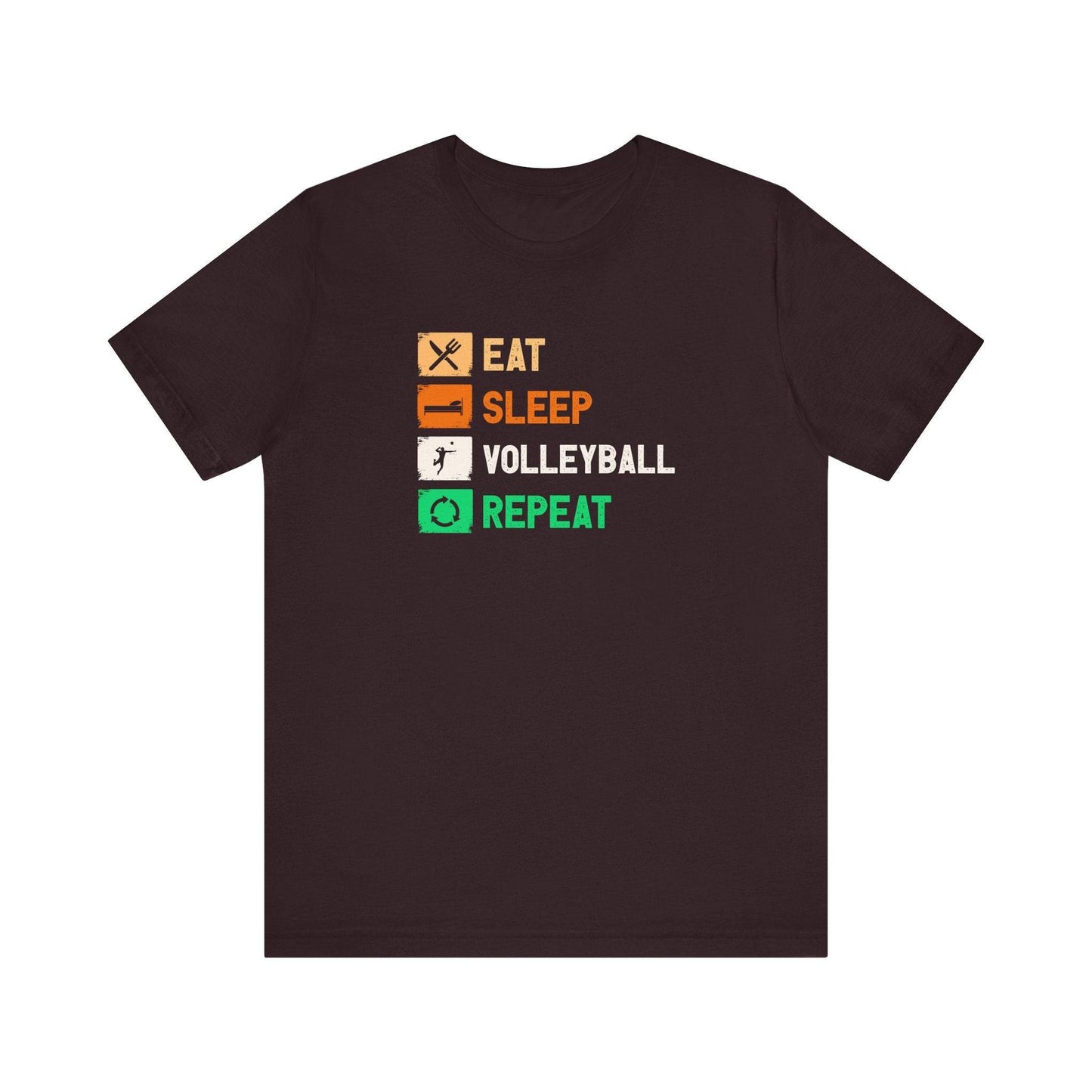 Eat Sleep Volleyball Repeat T-Shirt - Fun Volleyball Player Shirt - Goateez Style