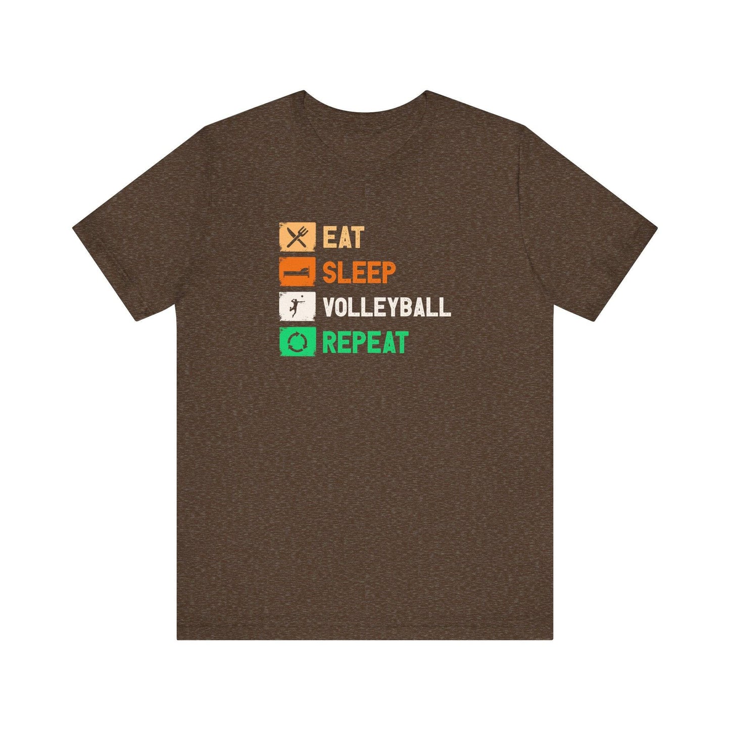 Eat Sleep Volleyball Repeat T-Shirt - Fun Volleyball Player Shirt - Goateez Style