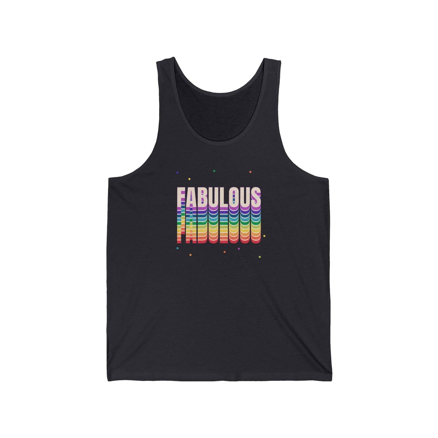 Fabulous Rainbow Tank Top - LGBTQ+ Pride Shirt - Colorful Graphic Tee - Goateez Style