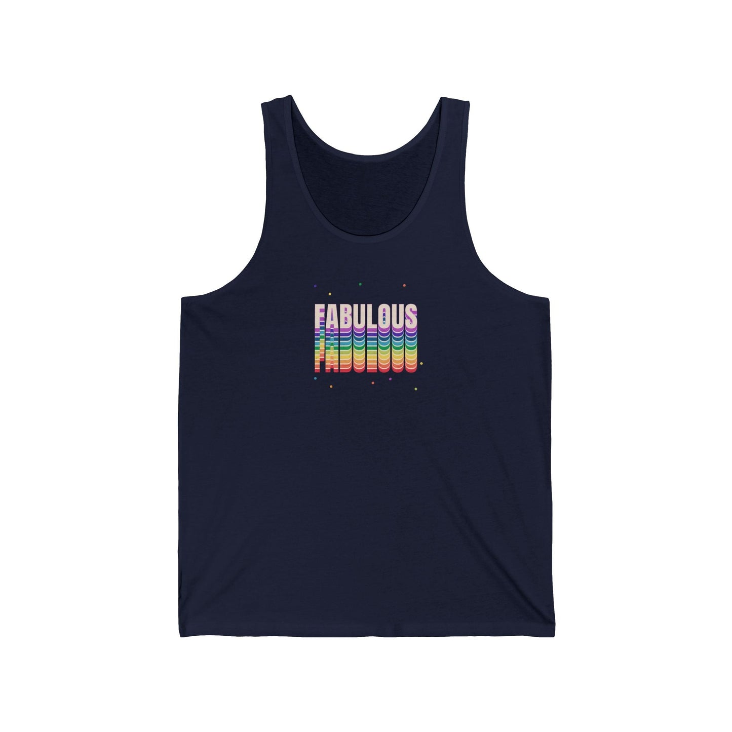 Fabulous Rainbow Tank Top - LGBTQ+ Pride Shirt - Colorful Graphic Tee - Goateez Style