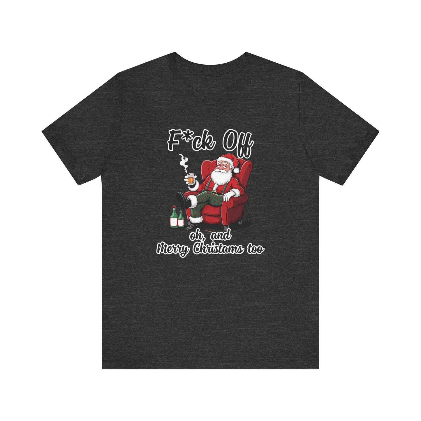 F*ck Off Santa Christmas Humor T-Shirt - Funny Holiday Graphic Tee - Goateez Style