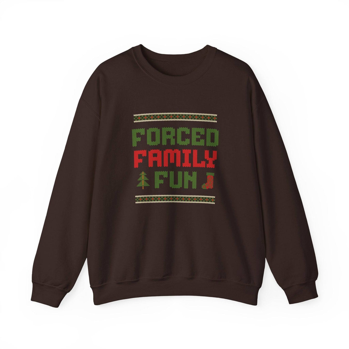Forced Family Fun Christmas Sweatshirt - Funny Holiday Wear - Goateez Style