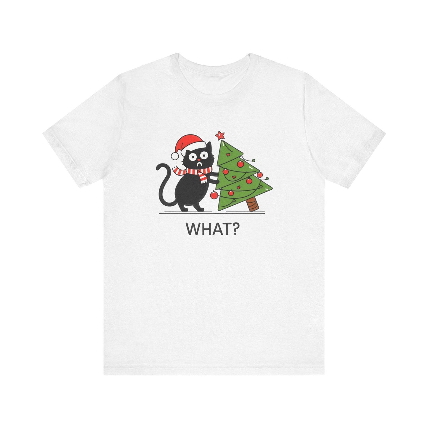 Funny Black Cat Christmas T-Shirt - Holiday Humor for Cat Lovers - Goateez Style