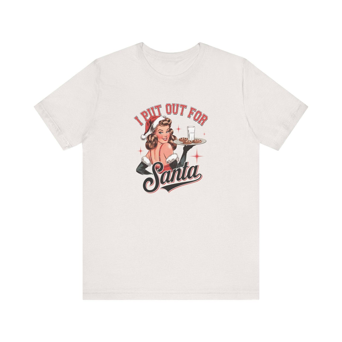 Funny Christmas T-Shirt - I Put Out for Santa - Retro Holiday Humor Tee - Goateez Style