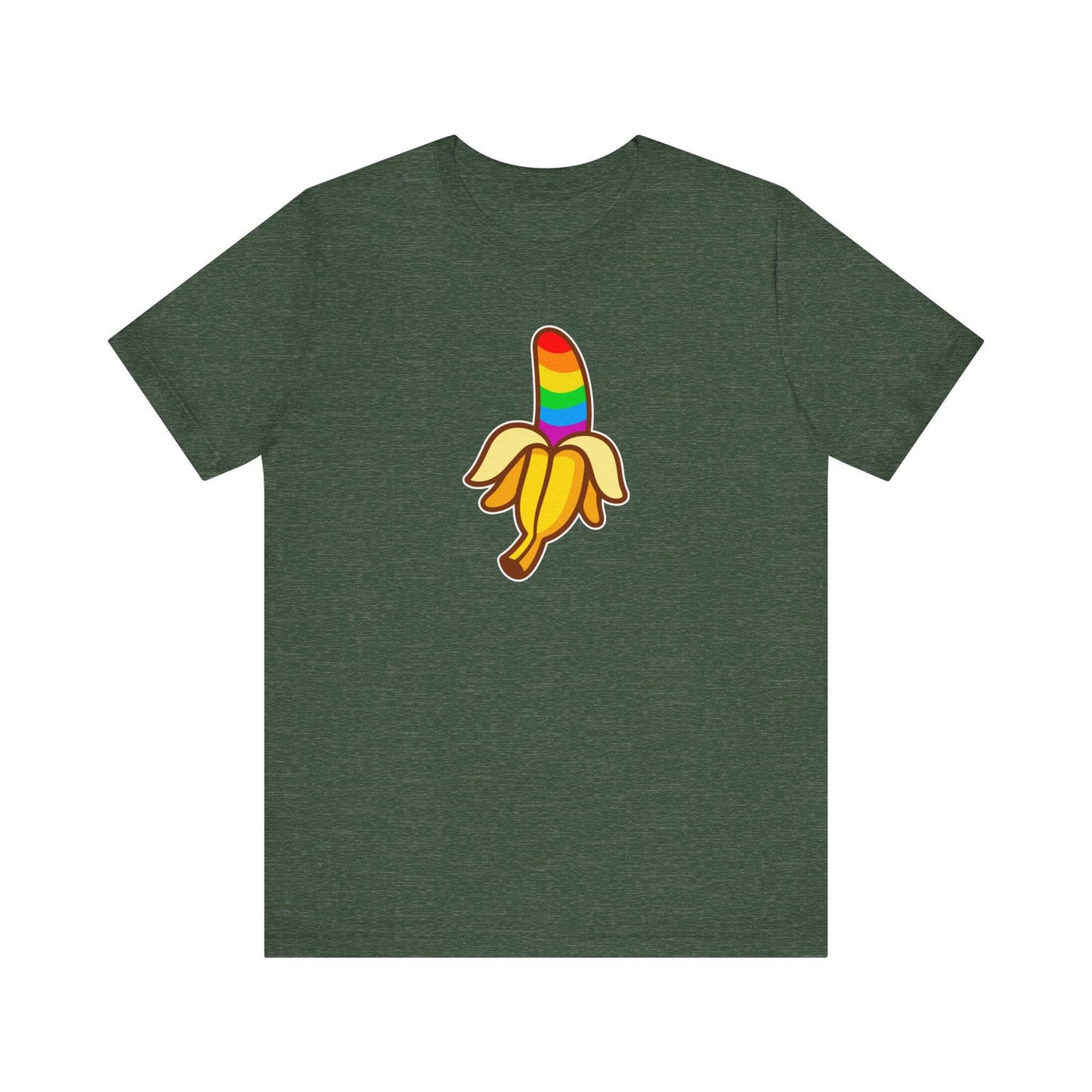 Funny Rainbow Banana LGBTQ Pride T-Shirt - Goateez Style