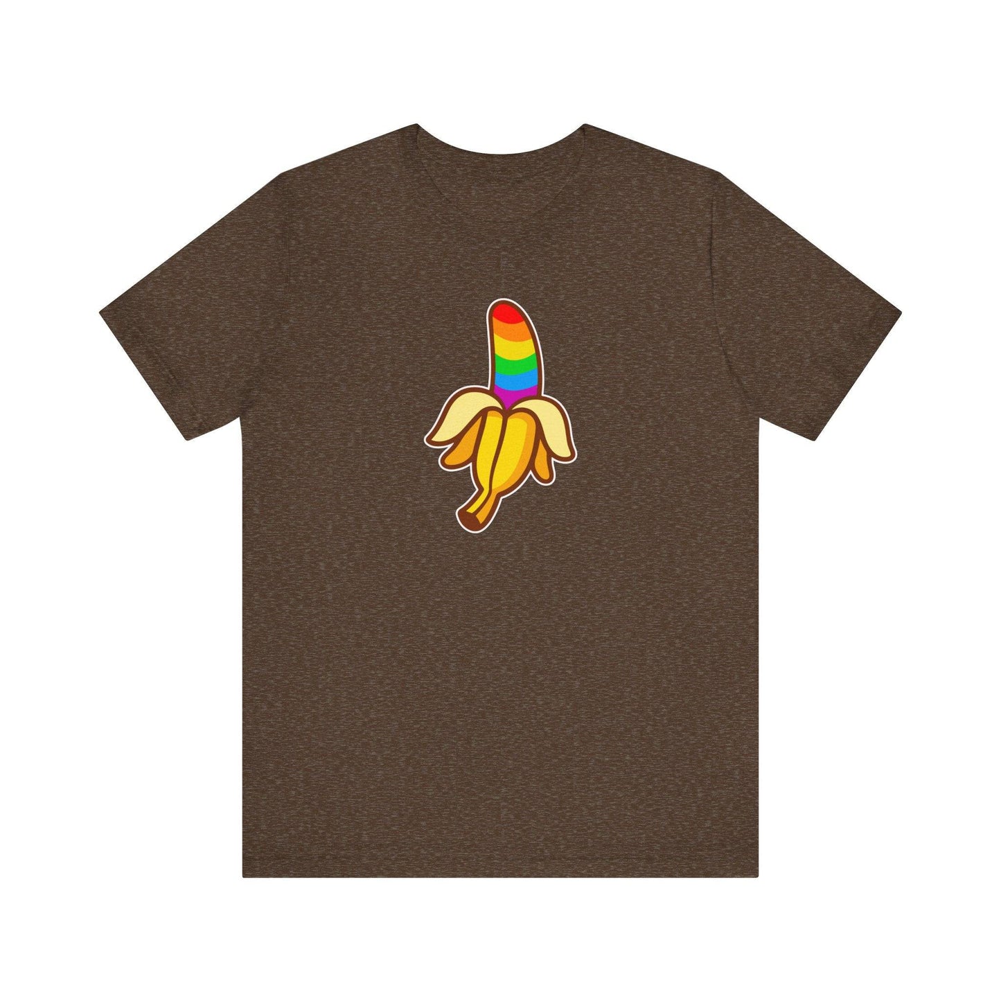 Funny Rainbow Banana LGBTQ Pride T-Shirt - Goateez Style