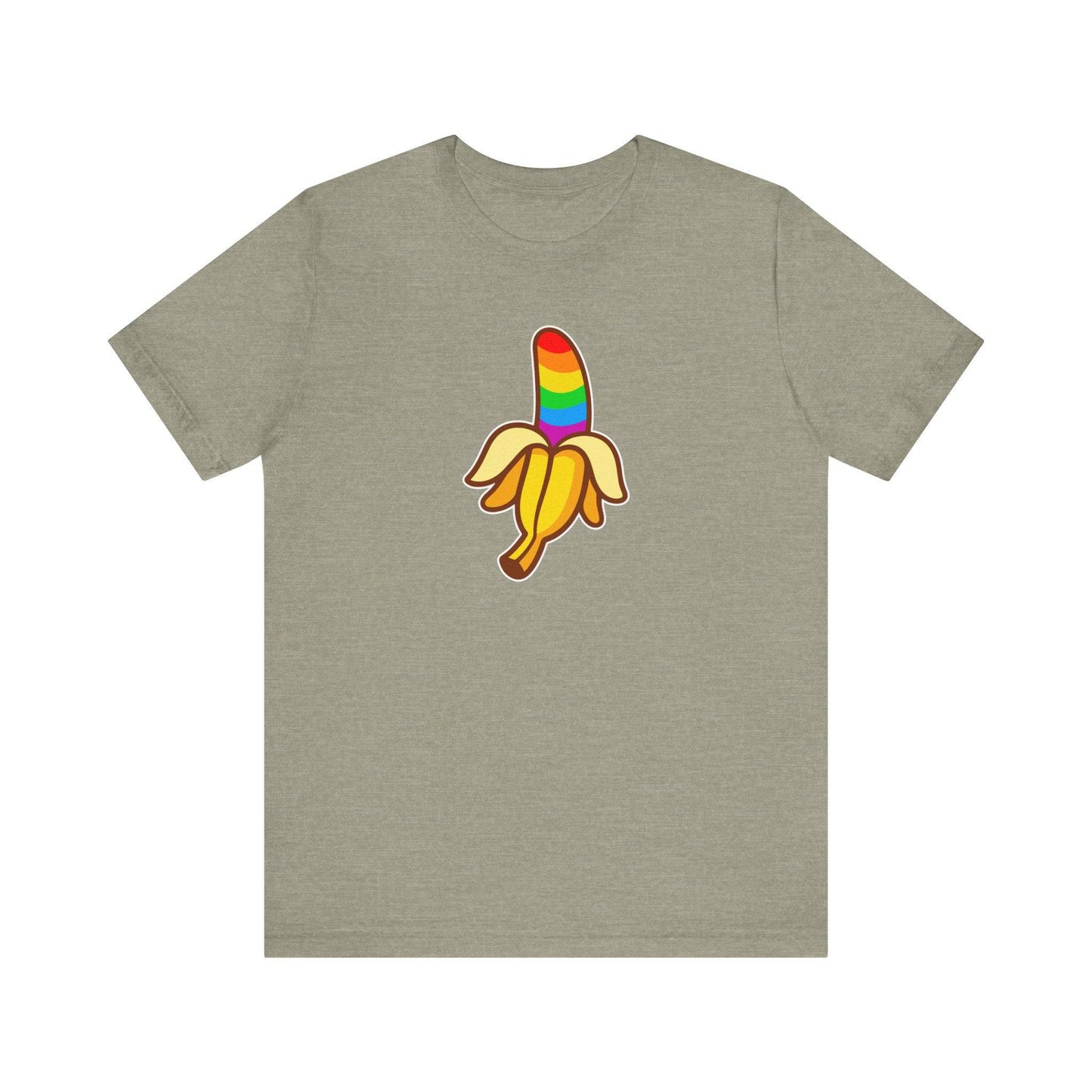 Funny Rainbow Banana LGBTQ Pride T-Shirt - Goateez Style