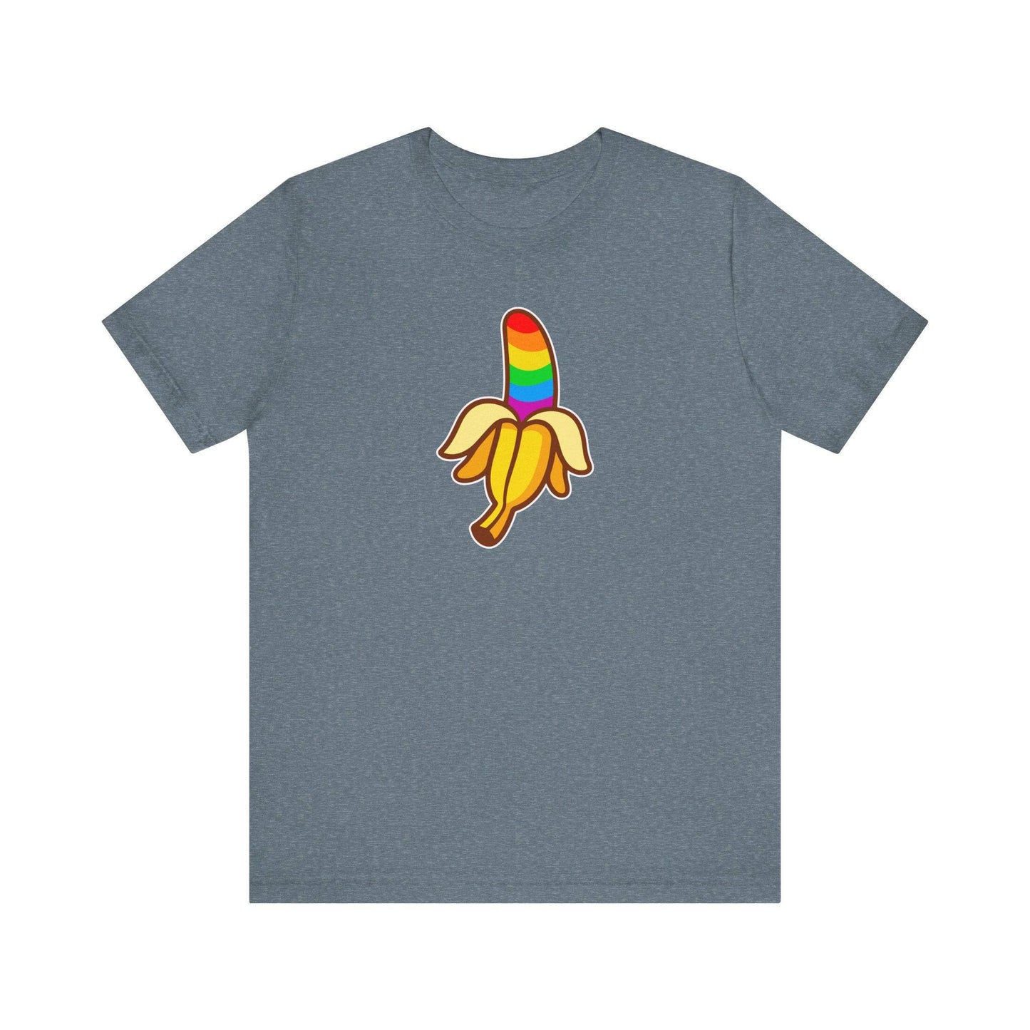 Funny Rainbow Banana LGBTQ Pride T-Shirt - Goateez Style