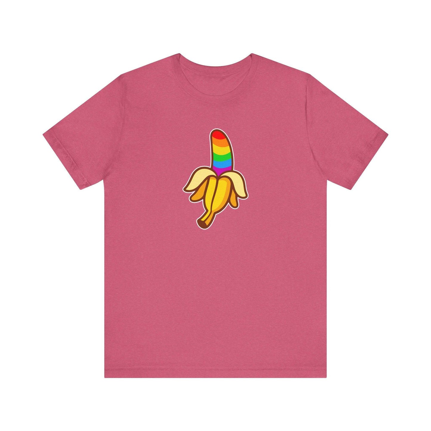 Funny Rainbow Banana LGBTQ Pride T-Shirt - Goateez Style