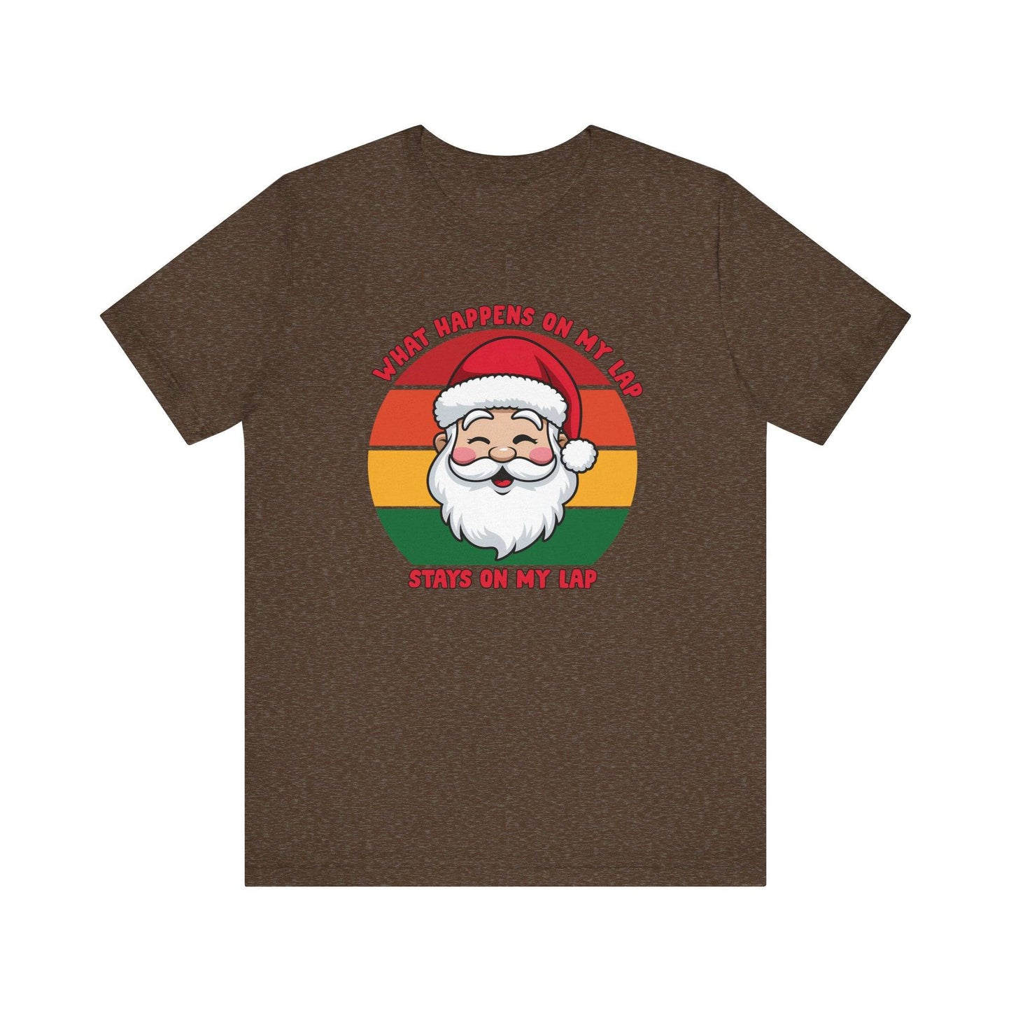 Funny Santa Lap Christmas T-Shirt - Holiday Humor Shirt - Goateez Style