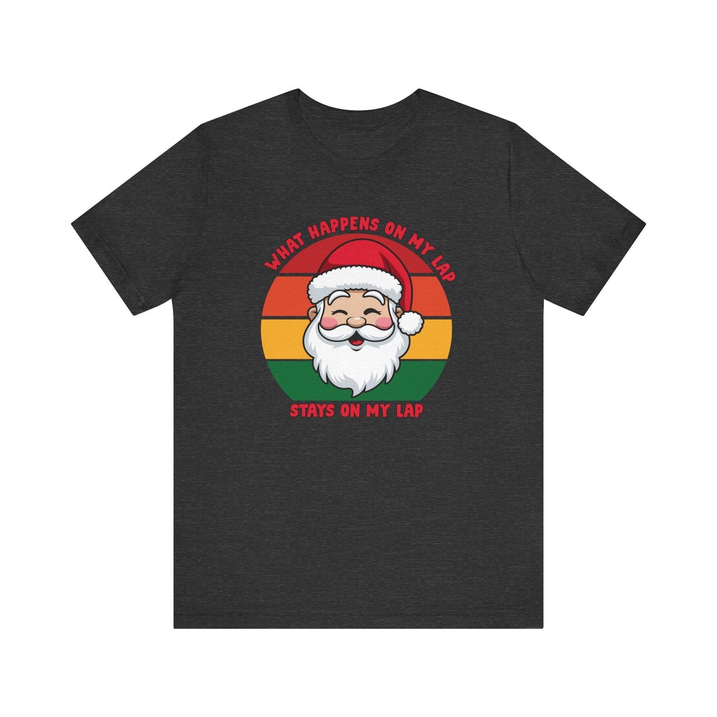 Funny Santa Lap Christmas T-Shirt - Holiday Humor Shirt - Goateez Style