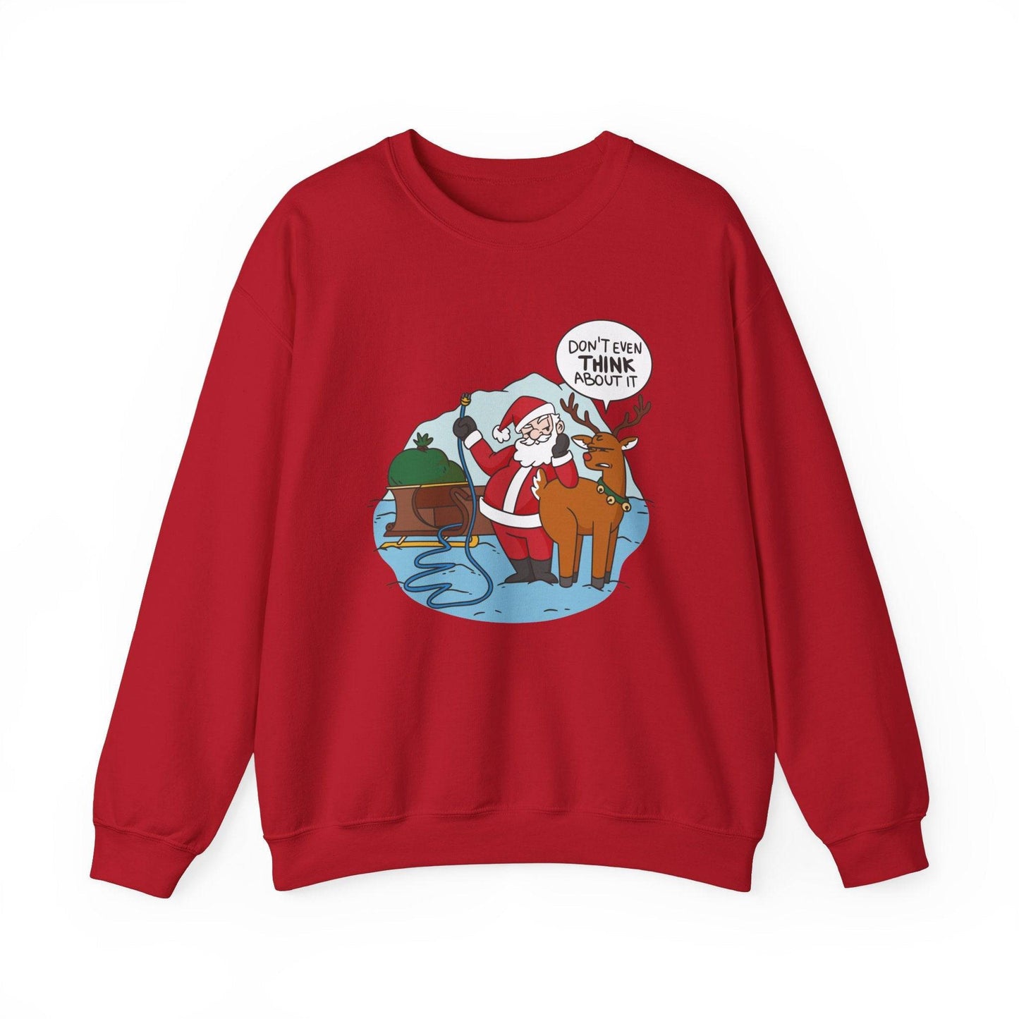 Funny Santa Reindeer Christmas Sweatshirt - Goateez Style