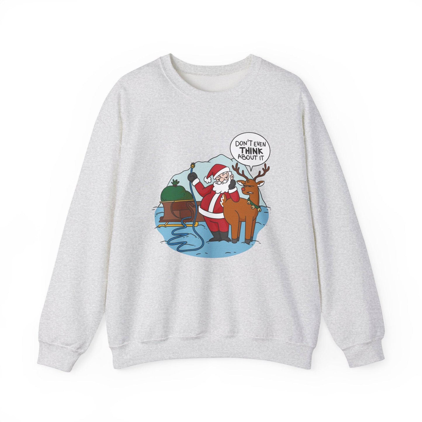 Funny Santa Reindeer Christmas Sweatshirt - Goateez Style