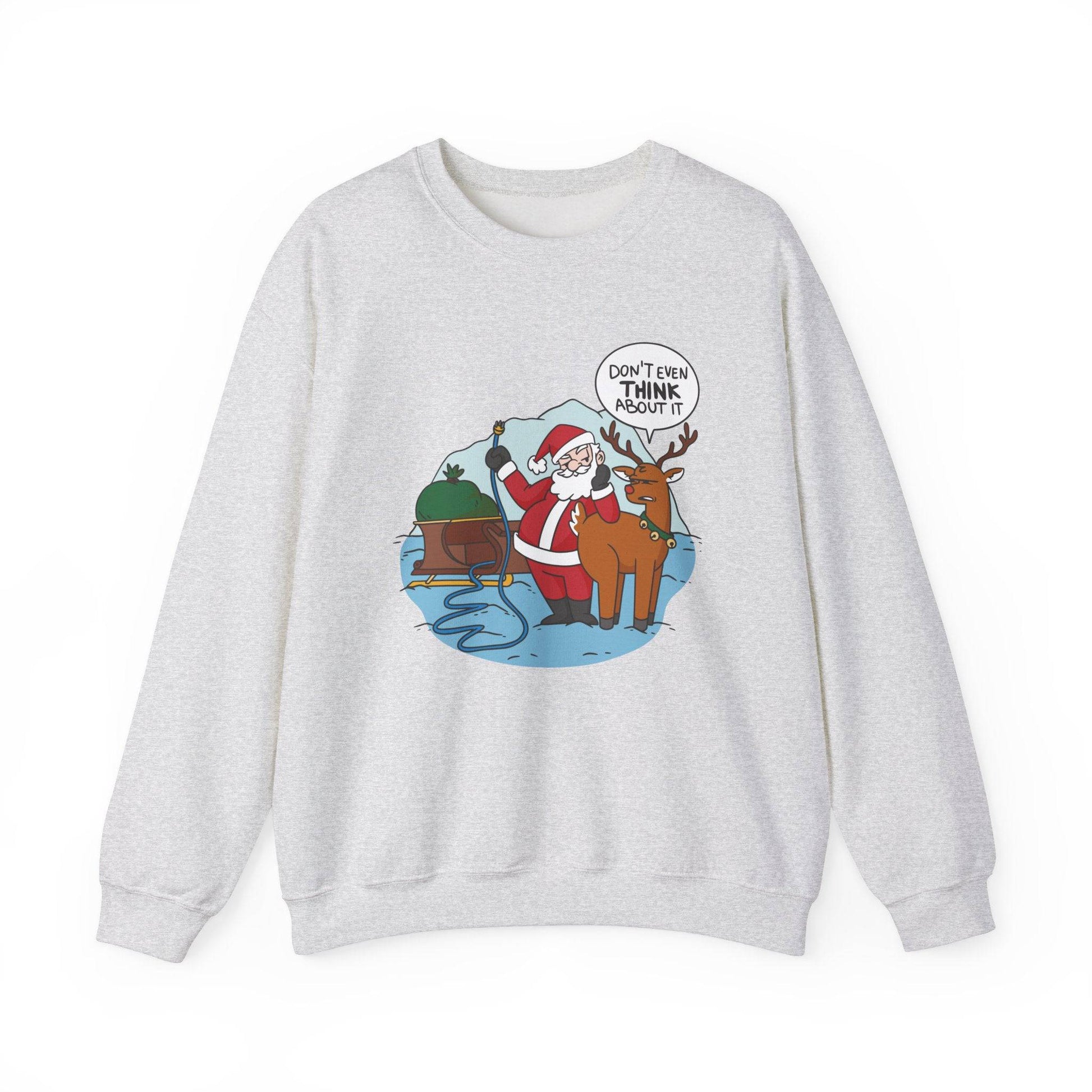 Funny Santa Reindeer Christmas Sweatshirt - Goateez Style
