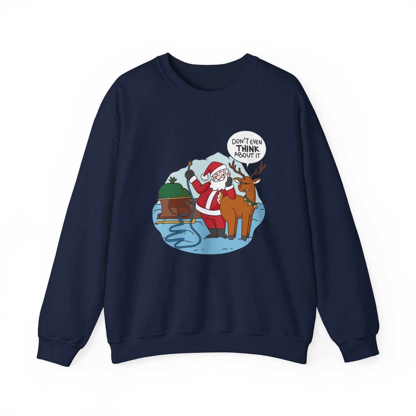 Funny Santa Reindeer Christmas Sweatshirt - Goateez Style