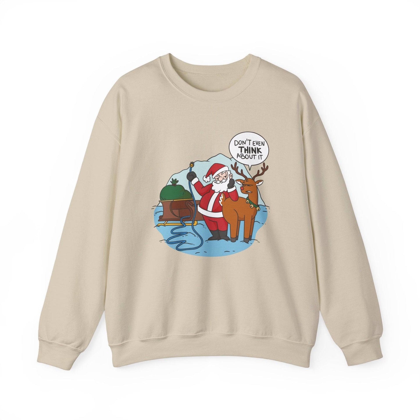 Funny Santa Reindeer Christmas Sweatshirt - Goateez Style