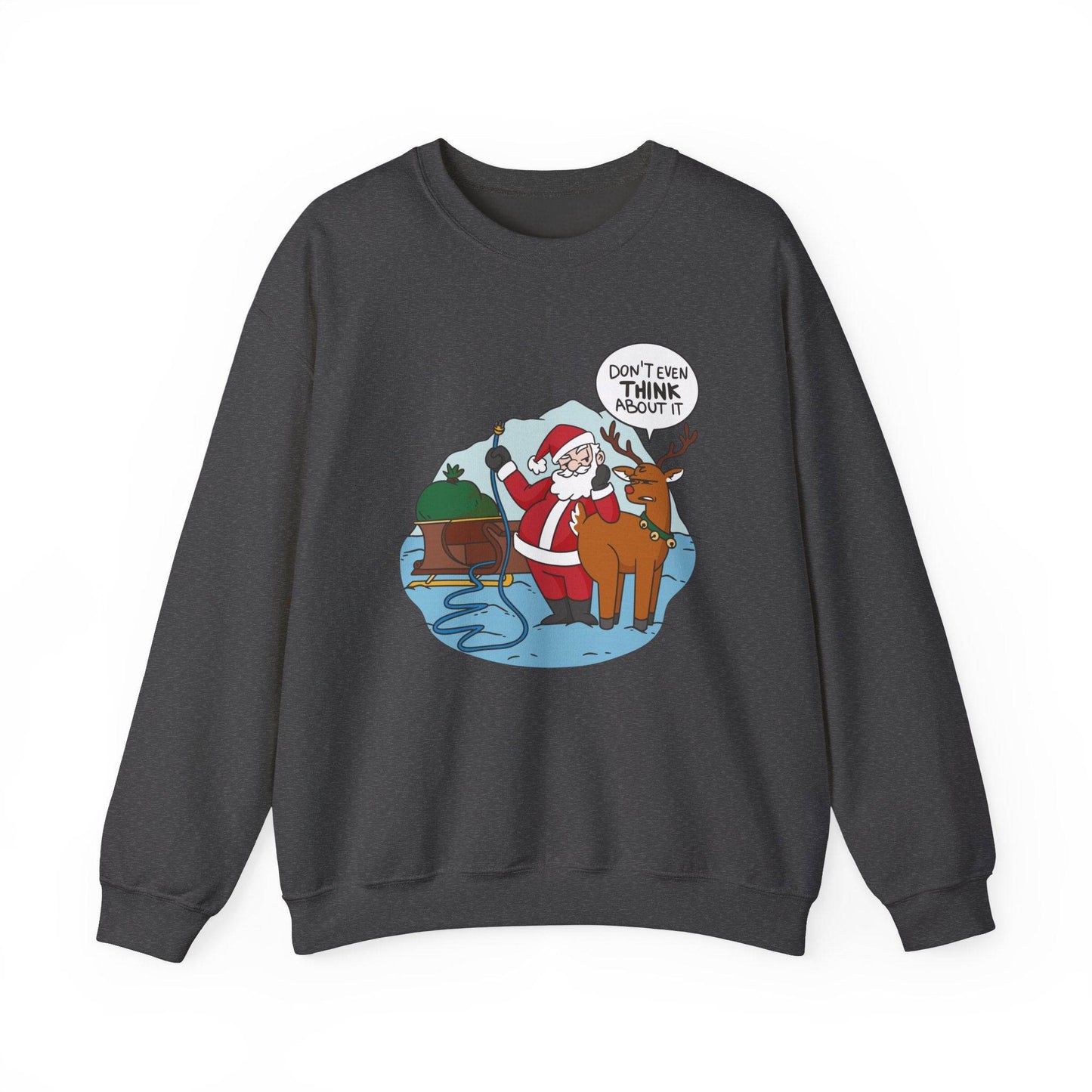 Funny Santa Reindeer Christmas Sweatshirt - Goateez Style
