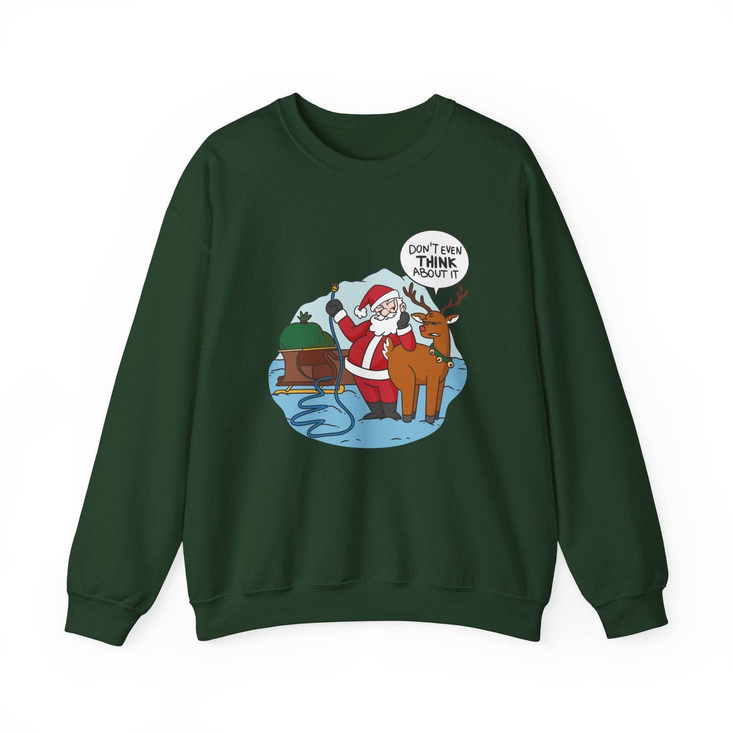 Funny Santa Reindeer Christmas Sweatshirt - Goateez Style