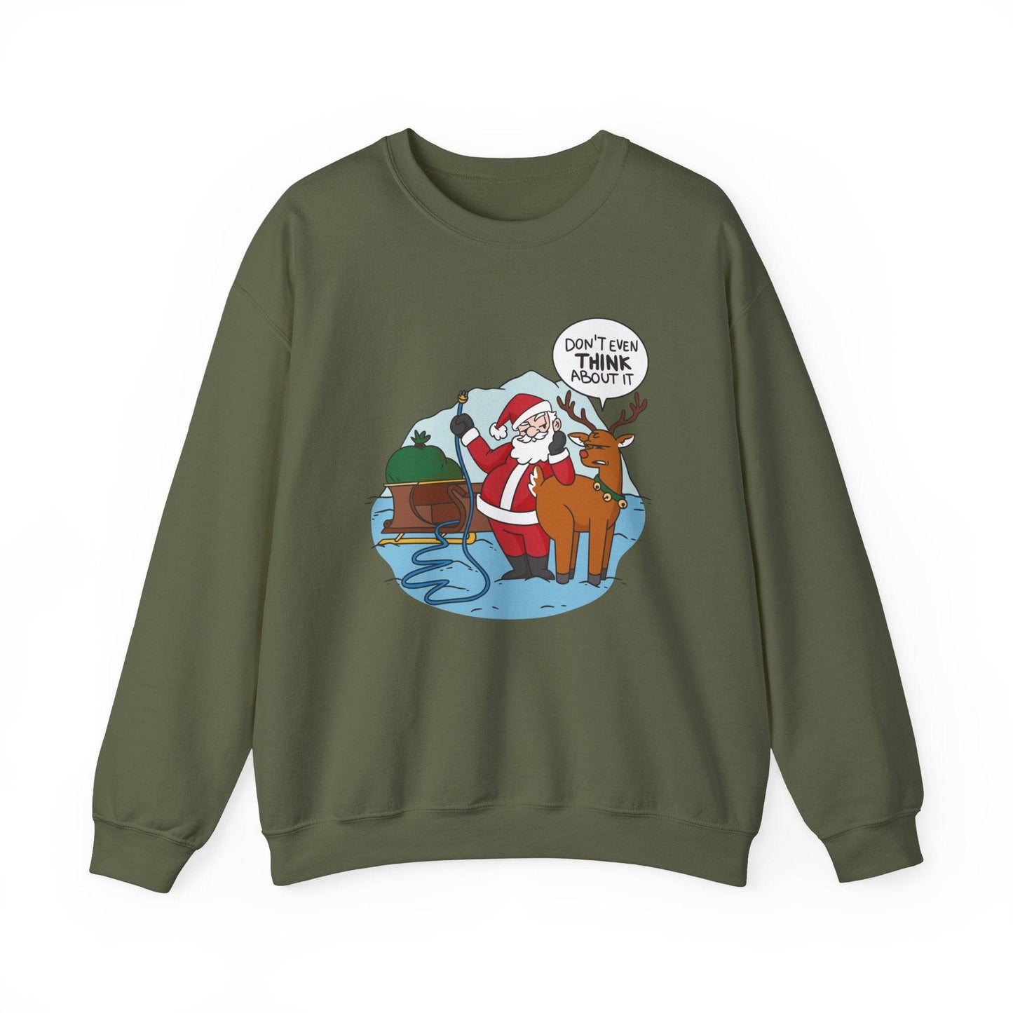Funny Santa Reindeer Christmas Sweatshirt - Goateez Style