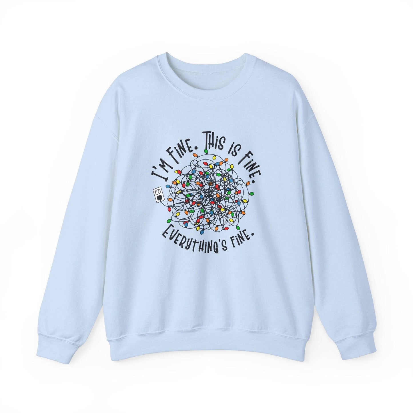 Funny Tangled Lights Christmas Sweatshirt for Holiday Fun - Goateez Style