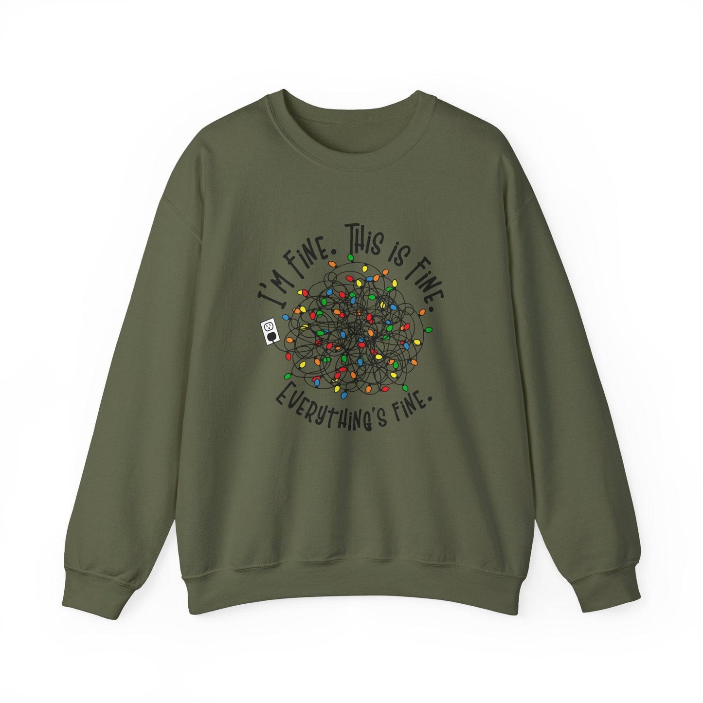 Funny Tangled Lights Christmas Sweatshirt for Holiday Fun - Goateez Style