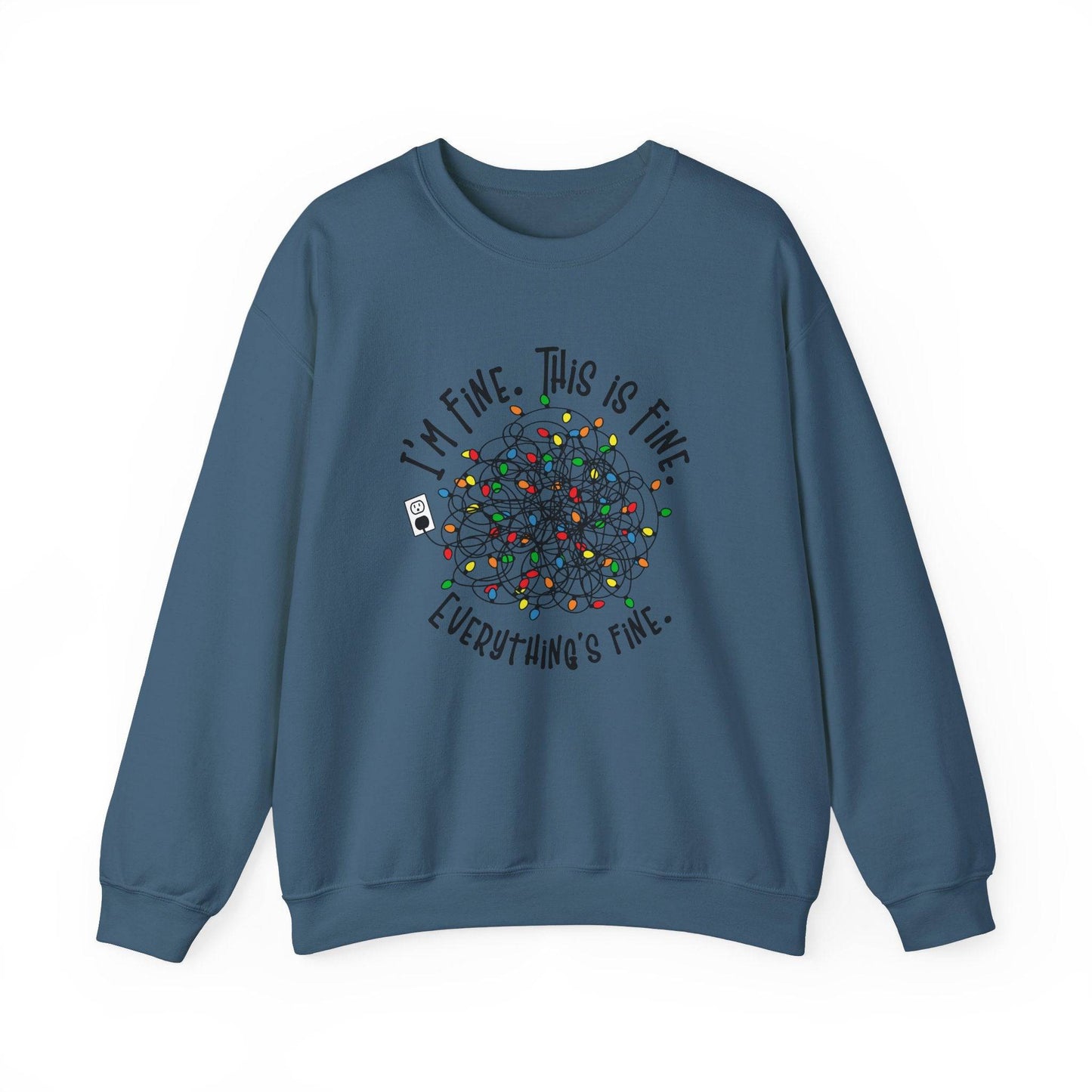 Funny Tangled Lights Christmas Sweatshirt for Holiday Fun - Goateez Style