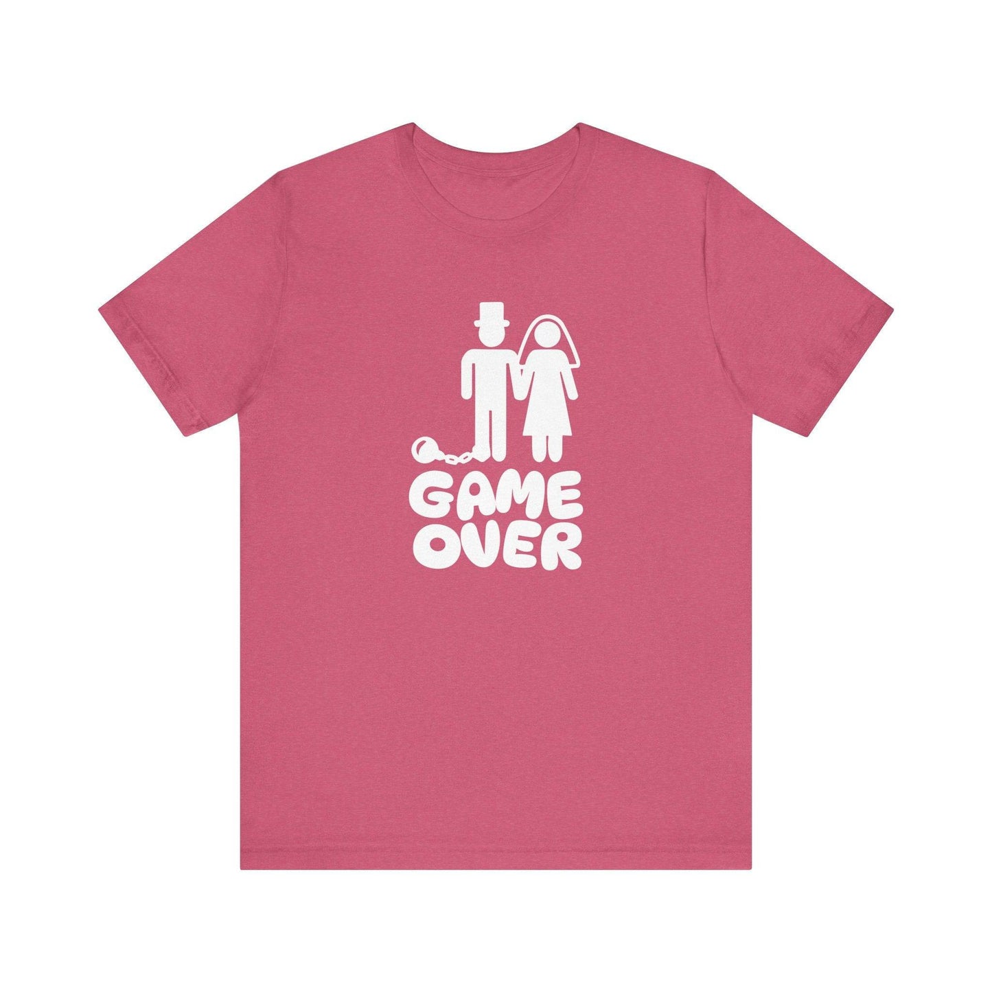 Game Over Wedding T-Shirt - Funny Bachelor Humor Tee - Goateez Style