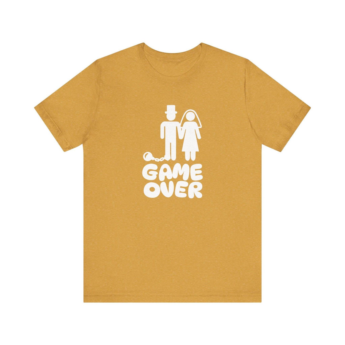 Game Over Wedding T-Shirt - Funny Bachelor Humor Tee - Goateez Style