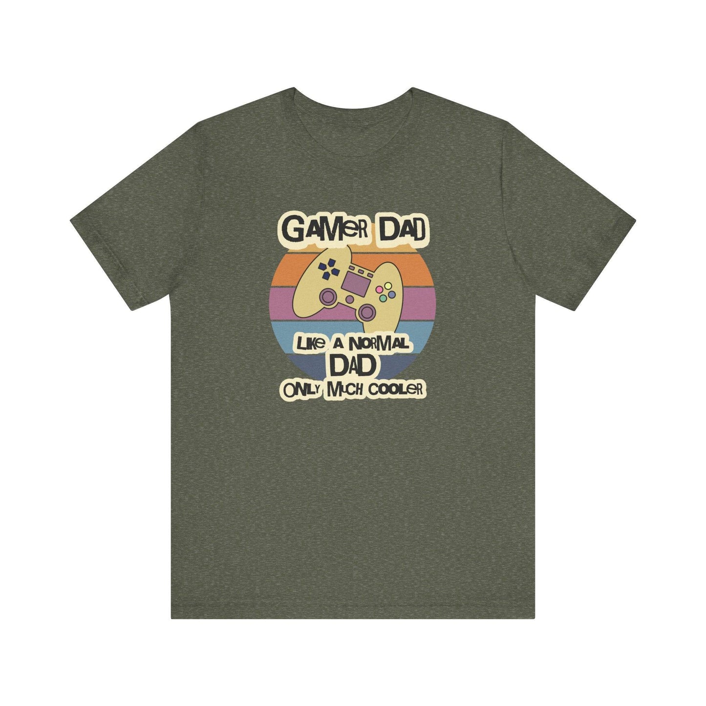 Gamer Dad T-Shirt - Like a Normal Dad, Only Much Cooler Gaming Tee - Goateez Style