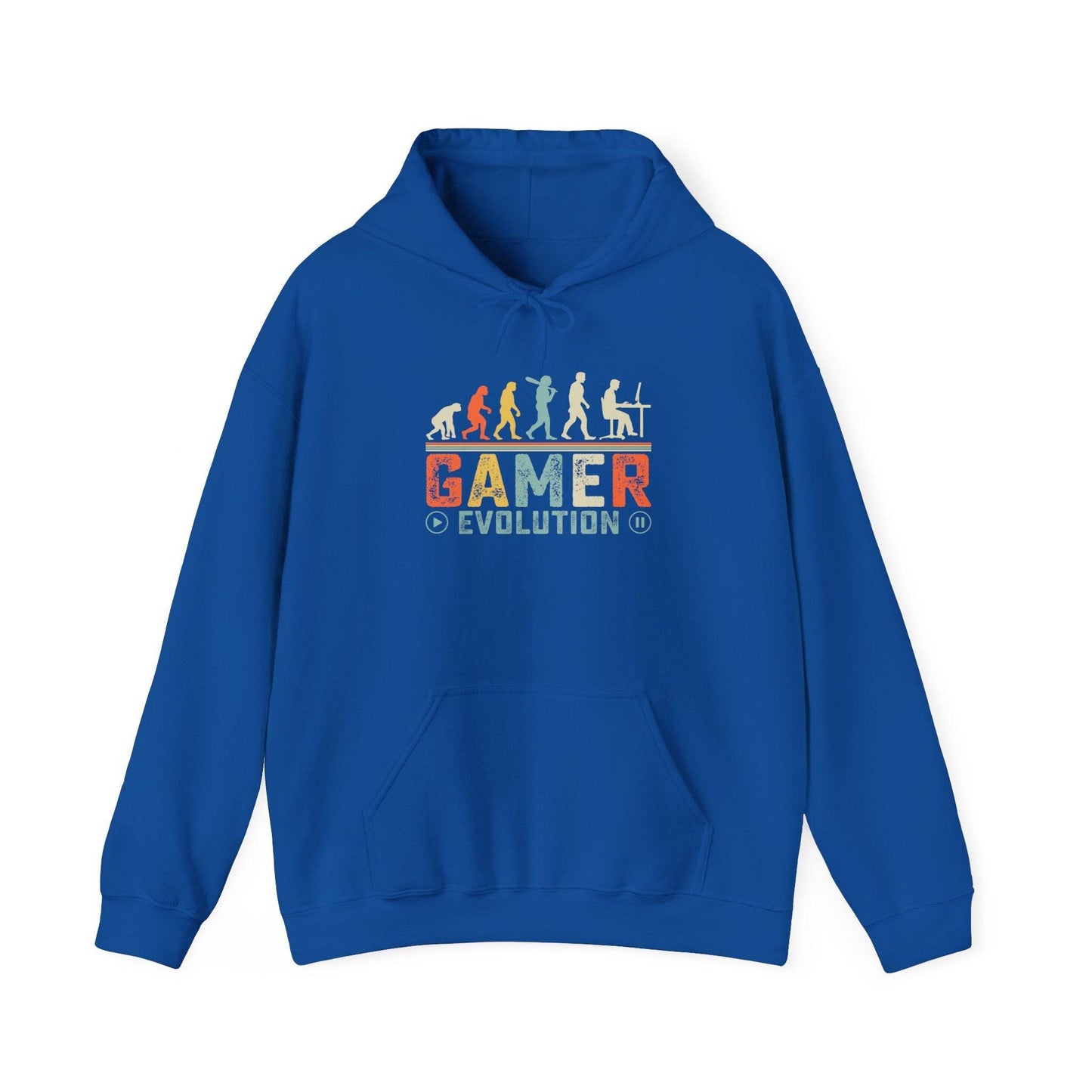 Gamer Evolution Hooded Sweatshirt - Funny Gaming Evolution Hoodie - Goateez Style