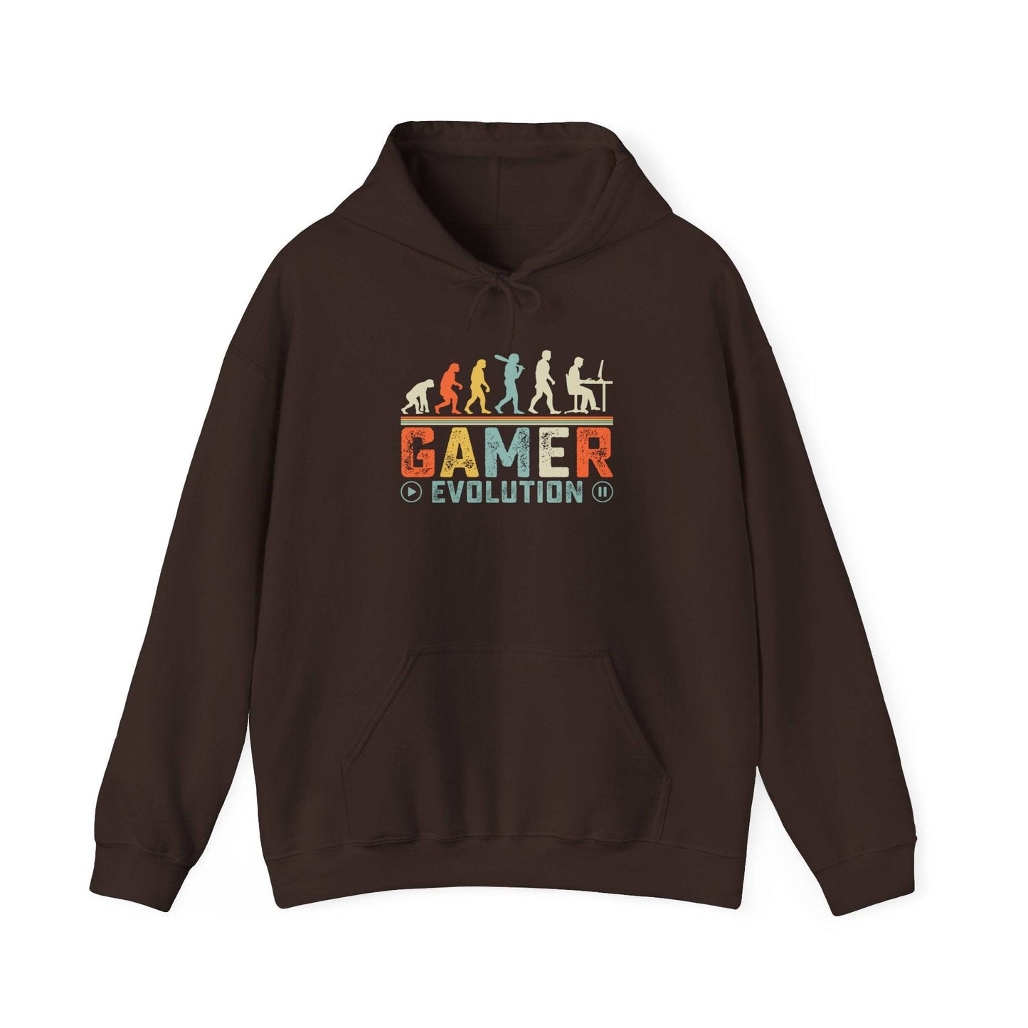 Gamer Evolution Hooded Sweatshirt - Funny Gaming Evolution Hoodie - Goateez Style