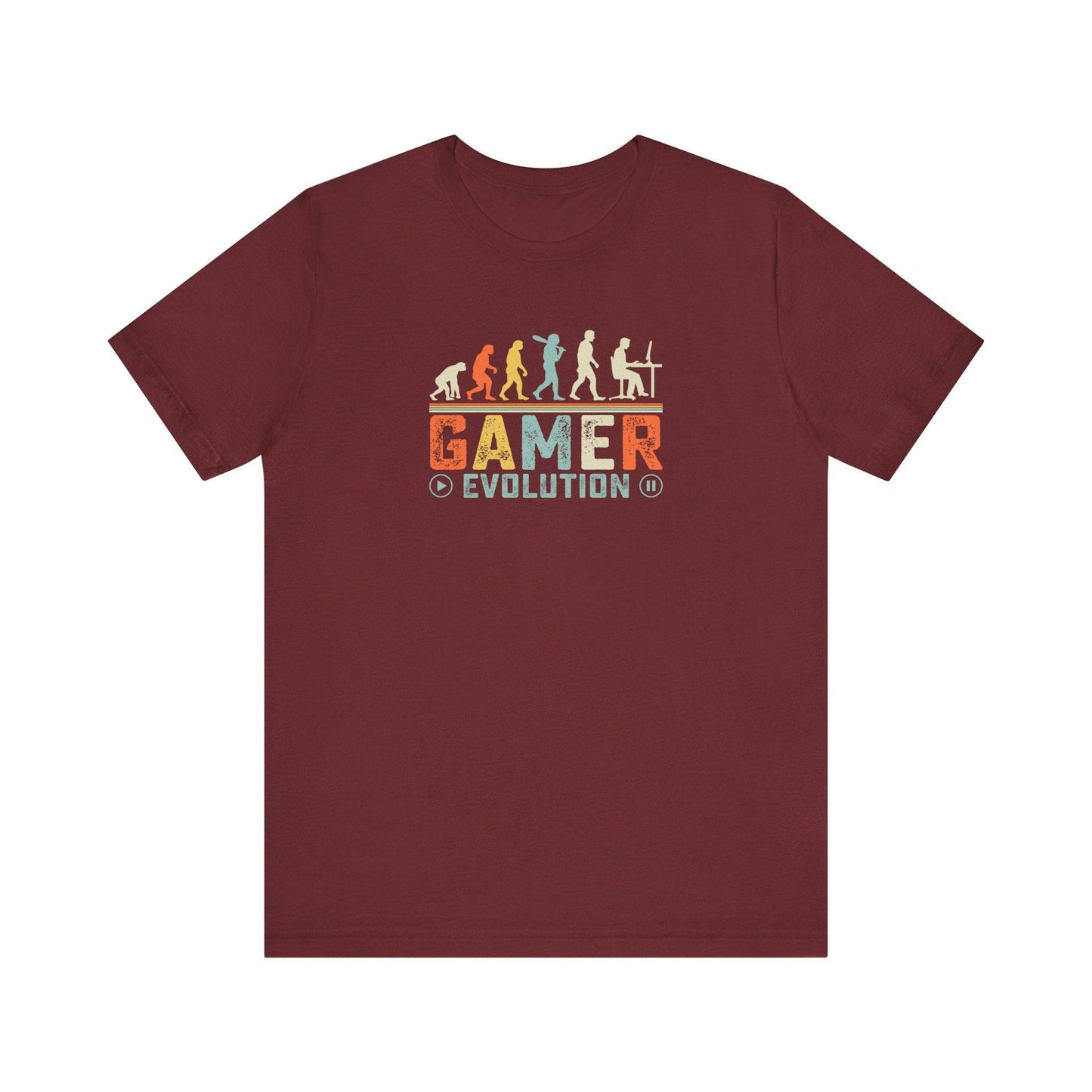 Gamer Evolution T-Shirt Funny Gaming Design - Goateez Style