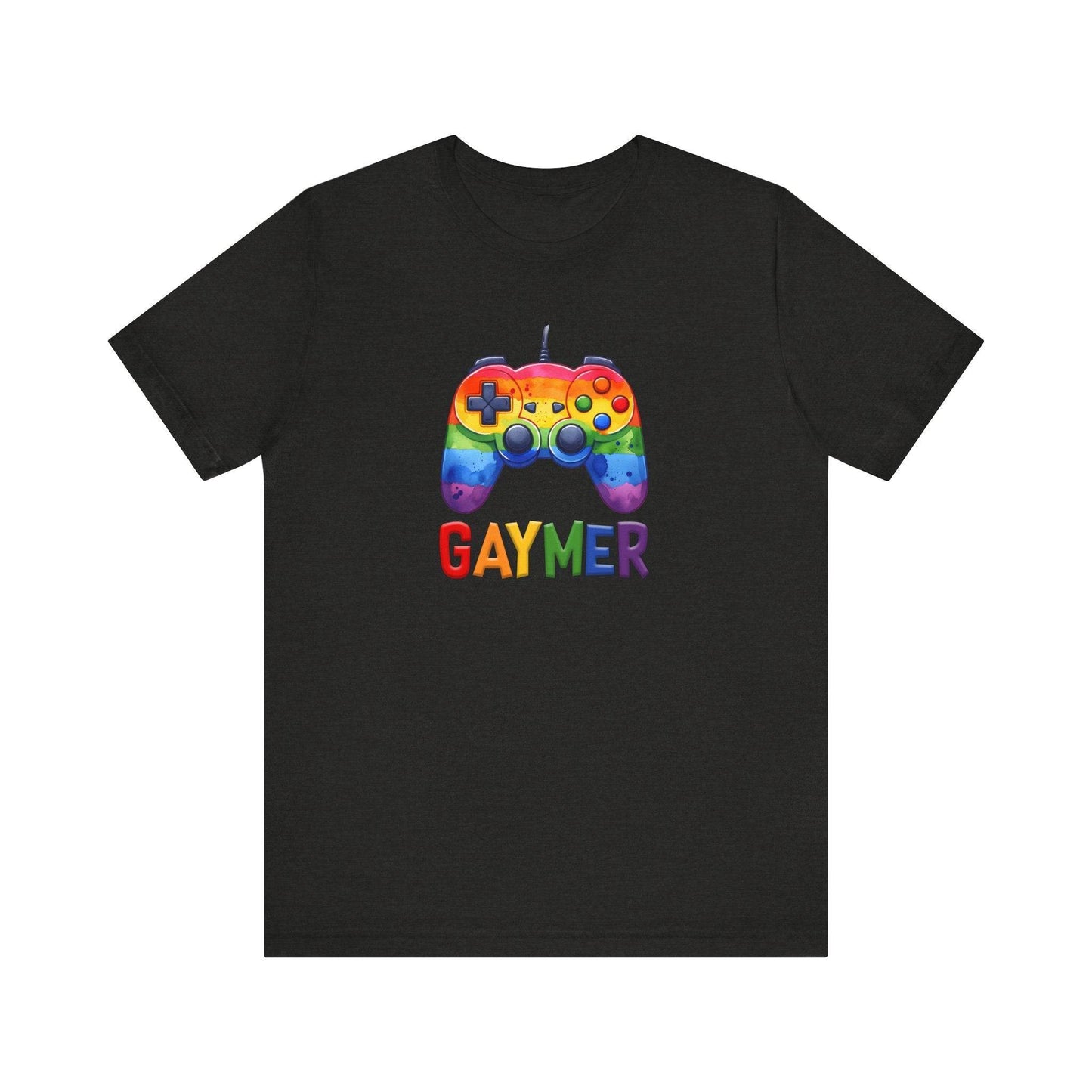 Gaymer Rainbow Controller LGBTQ+ Pride T-Shirt - Funny Gaming Tee - Goateez Style