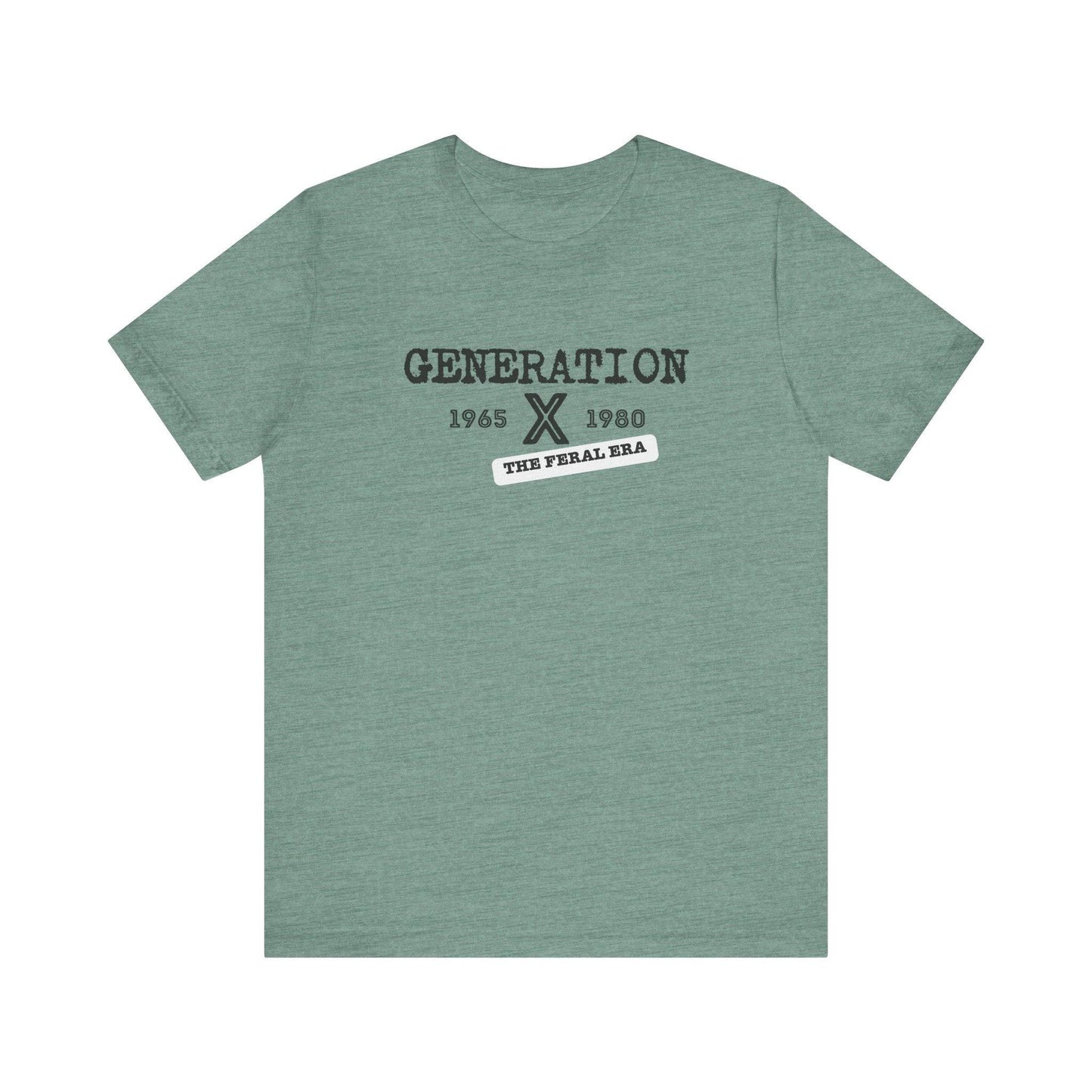 Generation X 1965 - 1980 The Feral Era T-Shirt - Nostalgic Retro Design - Goateez Style