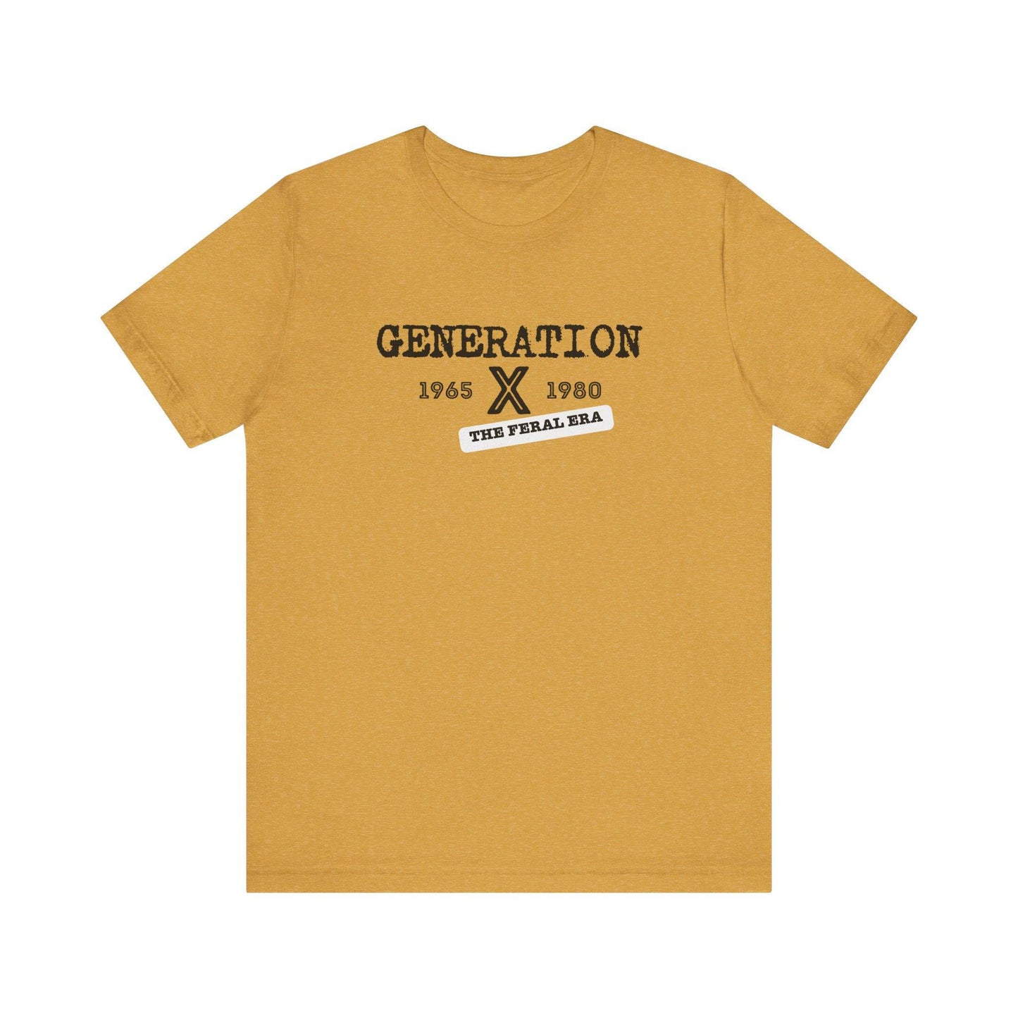 Generation X 1965 - 1980 The Feral Era T-Shirt - Nostalgic Retro Design - Goateez Style