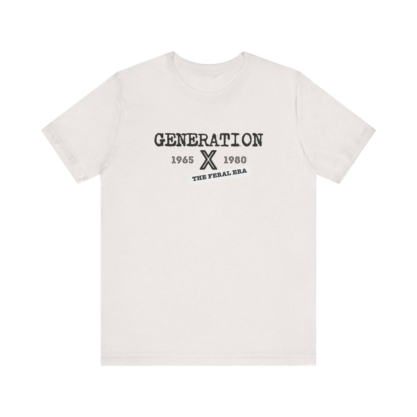 Generation X 1965 - 1980 The Feral Era T-Shirt - Nostalgic Retro Design - Goateez Style