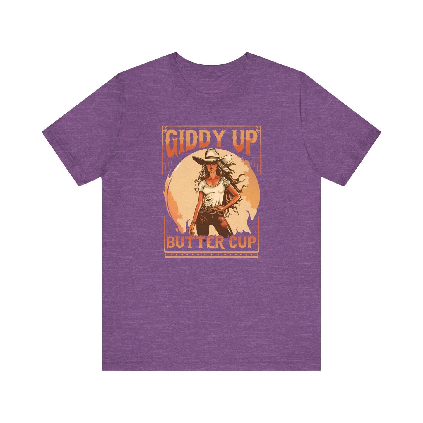 Giddy Up Buttercup T-Shirt - Western Cowgirl Tee - Goateez Style