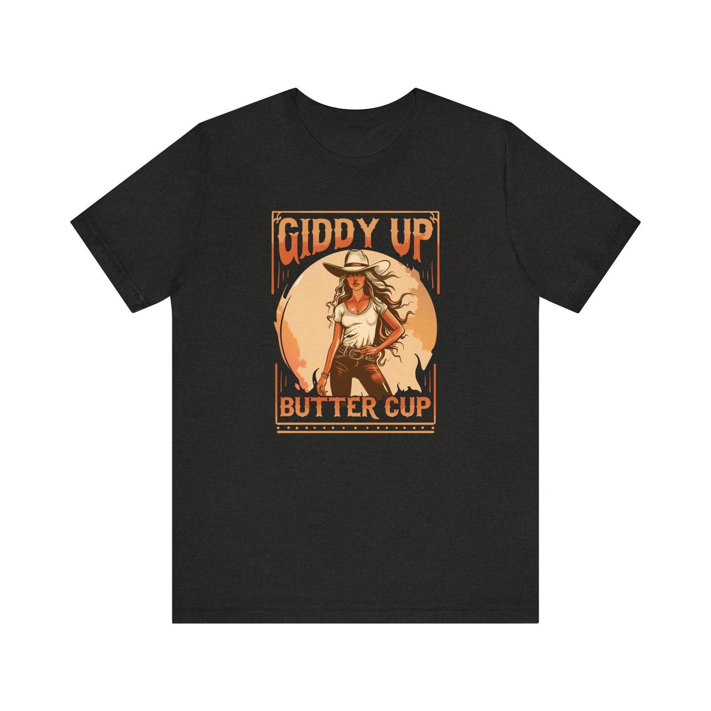 Giddy Up Buttercup T-Shirt - Western Cowgirl Tee - Goateez Style