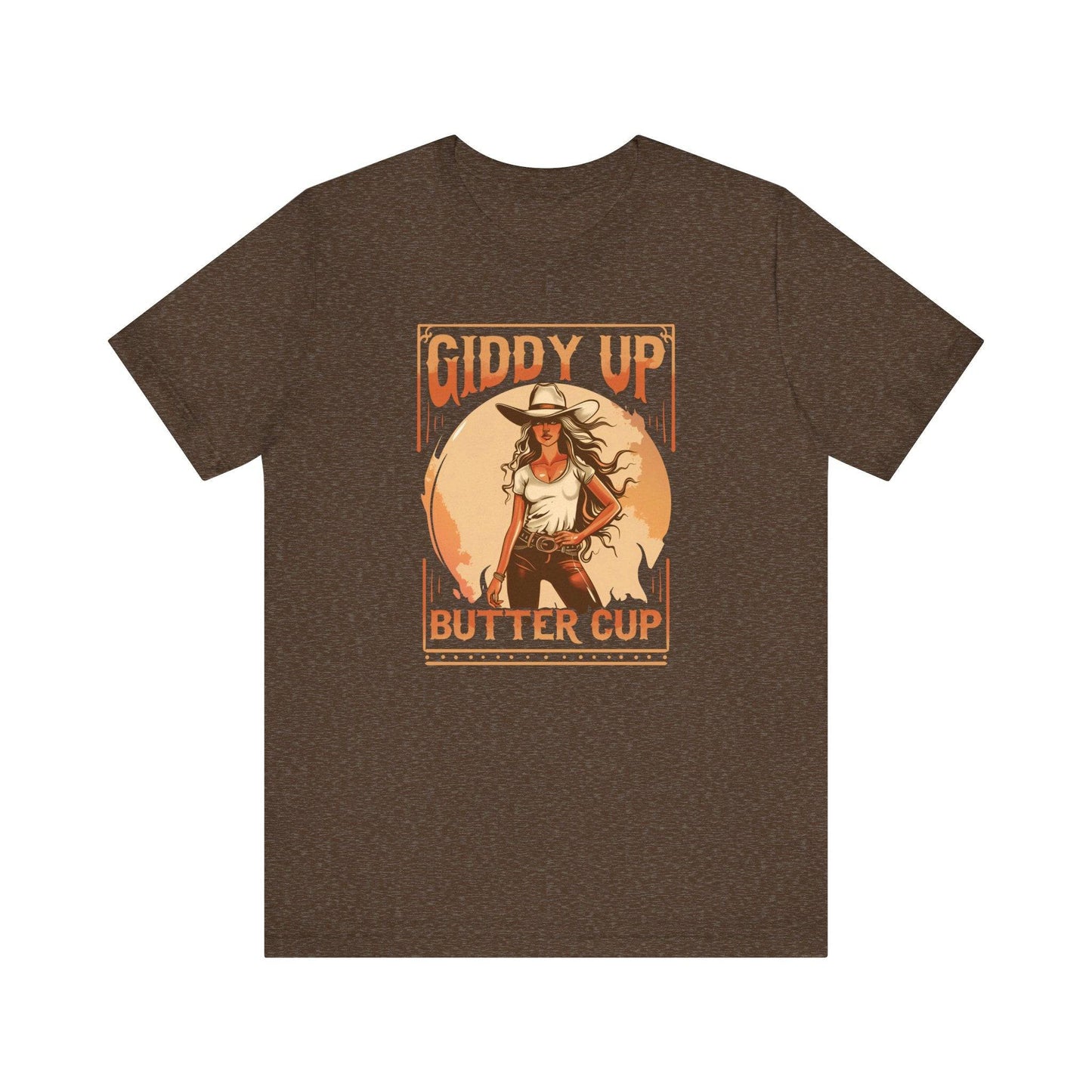 Giddy Up Buttercup T-Shirt - Western Cowgirl Tee - Goateez Style