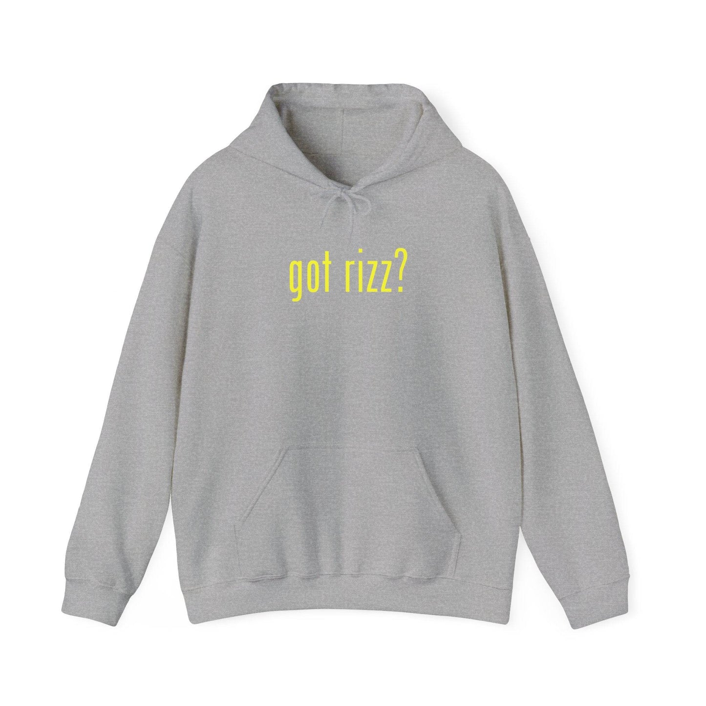 Got Rizz Hooded Sweatshirt - Fun and Trendy Statement Hoodie (Yellow Font) - Goateez Style