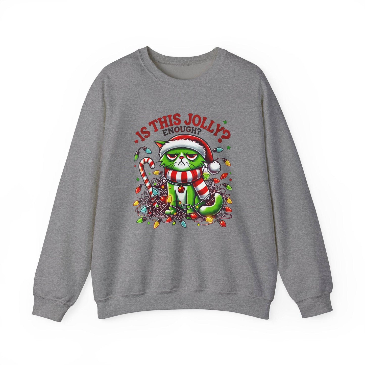 Grumpy Cat Christmas Sweatshirt Is This Jolly Enough Funny Holiday - Goateez Style