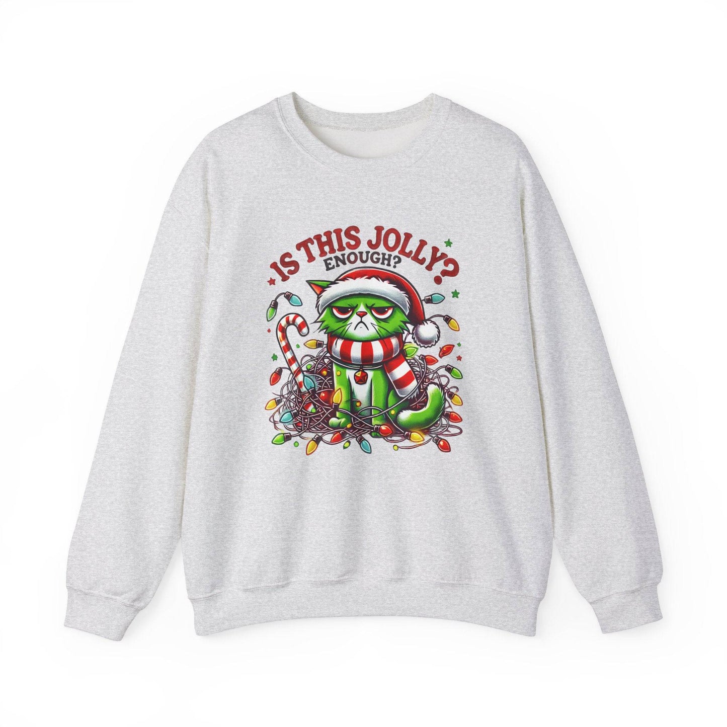 Grumpy Cat Christmas Sweatshirt Is This Jolly Enough Funny Holiday - Goateez Style