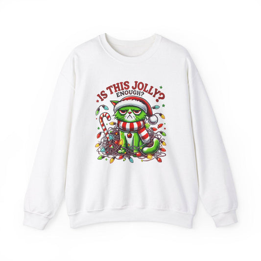Grumpy Cat Christmas Sweatshirt Is This Jolly Enough Funny Holiday - Goateez Style