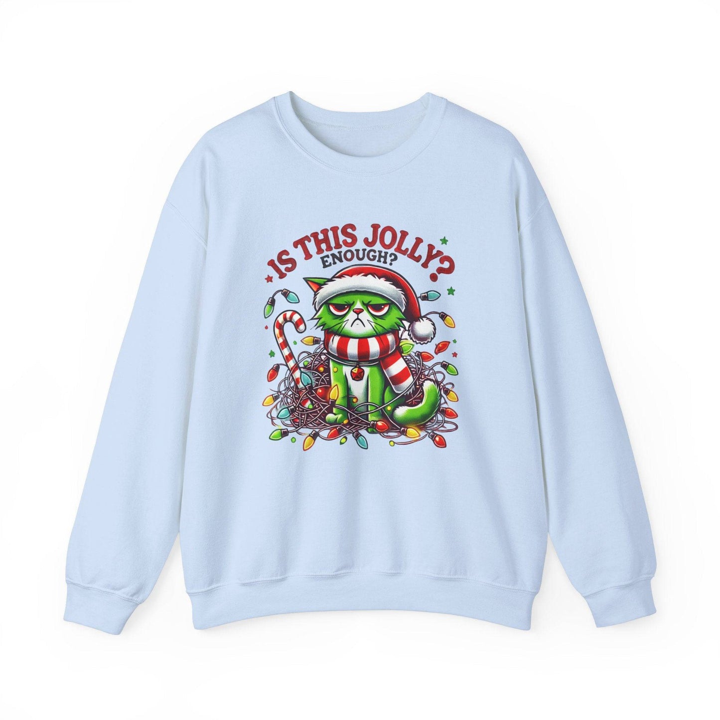 Grumpy Cat Christmas Sweatshirt Is This Jolly Enough Funny Holiday - Goateez Style