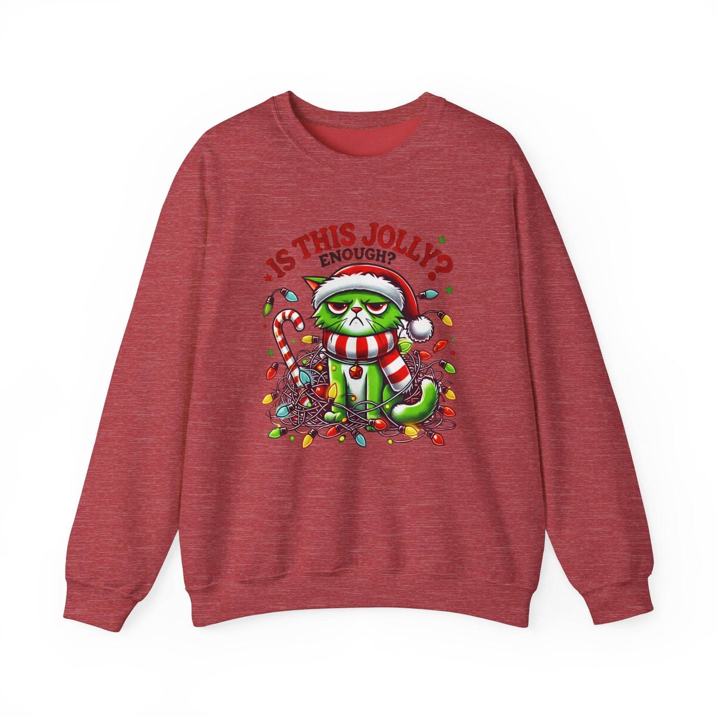 Grumpy Cat Christmas Sweatshirt Is This Jolly Enough Funny Holiday - Goateez Style