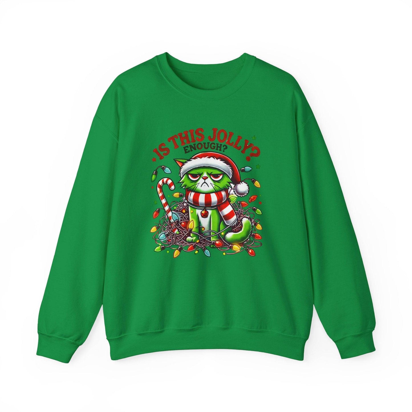 Grumpy Cat Christmas Sweatshirt Is This Jolly Enough Funny Holiday - Goateez Style